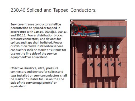 service conductors in junction box|spliced and tapped service conductor.